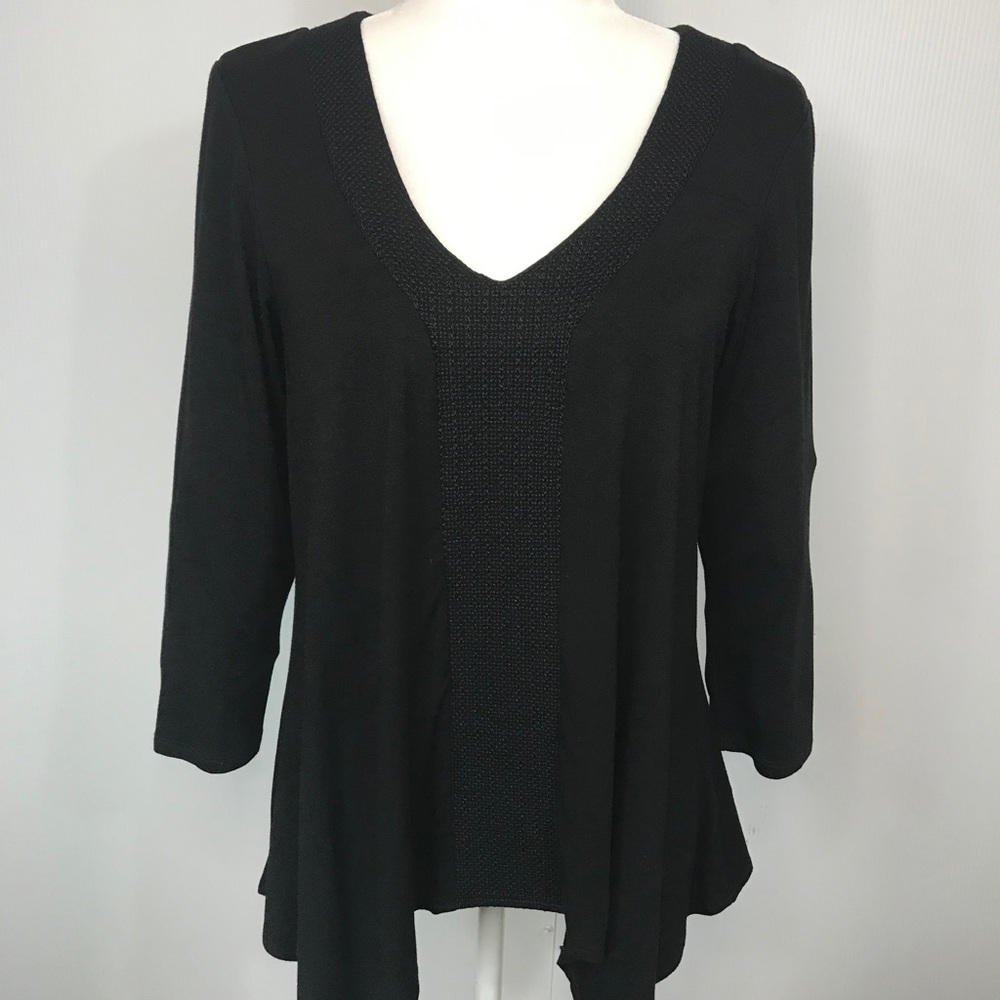 Adrianna Papell Embroidered Tunic Top - Size: M - Picture 6 of 16